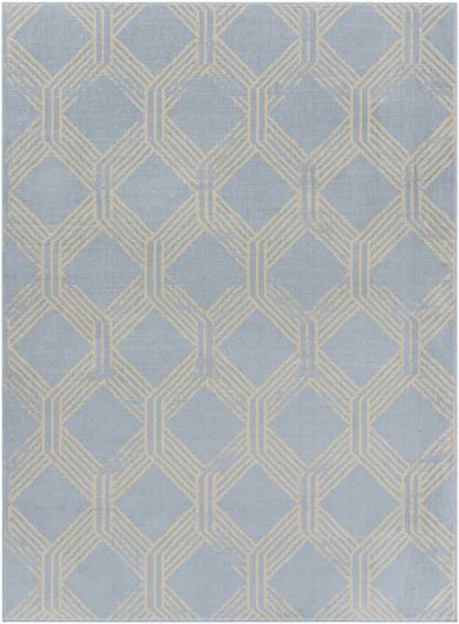 Leegkerk Modern Ice Blue Area Rug