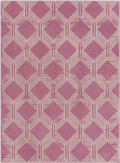 Leegkerk Modern Thulian Pink Area Rug