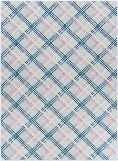 Leens Modern Blue Area Rug