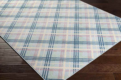 Leens Modern Blue Area Rug