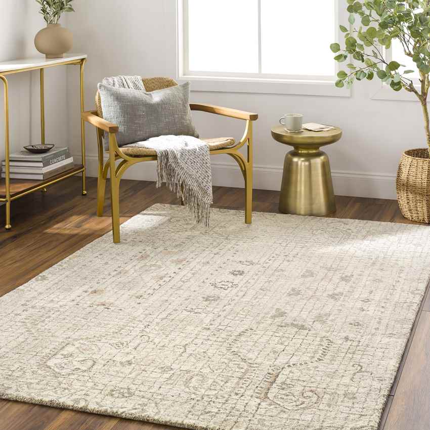 Lula Traditional Beige Area Rug