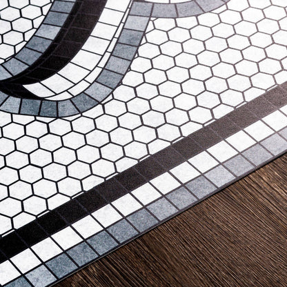 Oudeschip Modern Black Area Rug