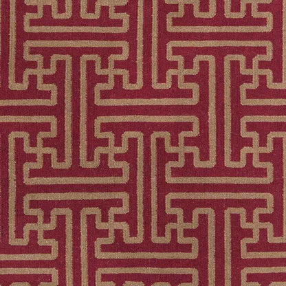 Zuiderrot Modern Dark Red Area Rug