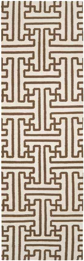 Zuiderrot Modern Dark Brown Area Rug