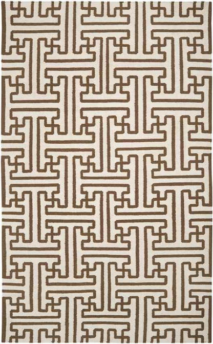 Zuiderrot Modern Dark Brown Area Rug