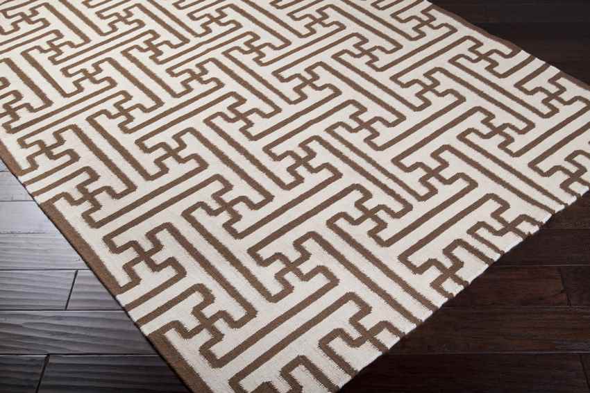 Zuiderrot Modern Dark Brown Area Rug