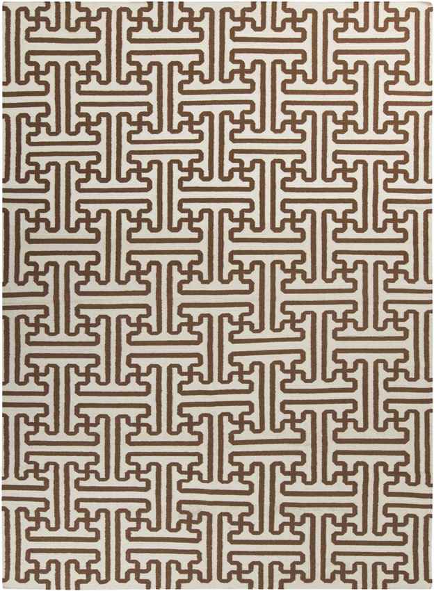 Zuiderrot Modern Dark Brown Area Rug