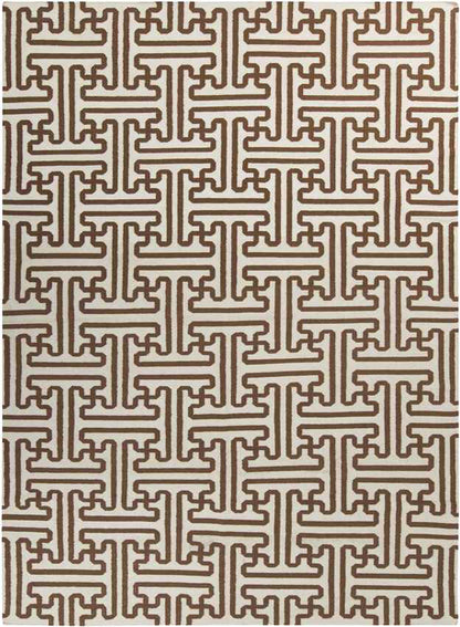 Zuiderrot Modern Dark Brown Area Rug