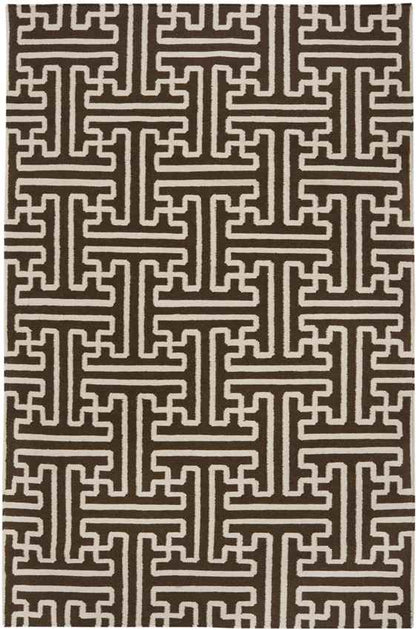 Zuiderrot Modern Brown Area Rug