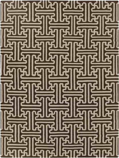Zuiderrot Modern Brown Area Rug