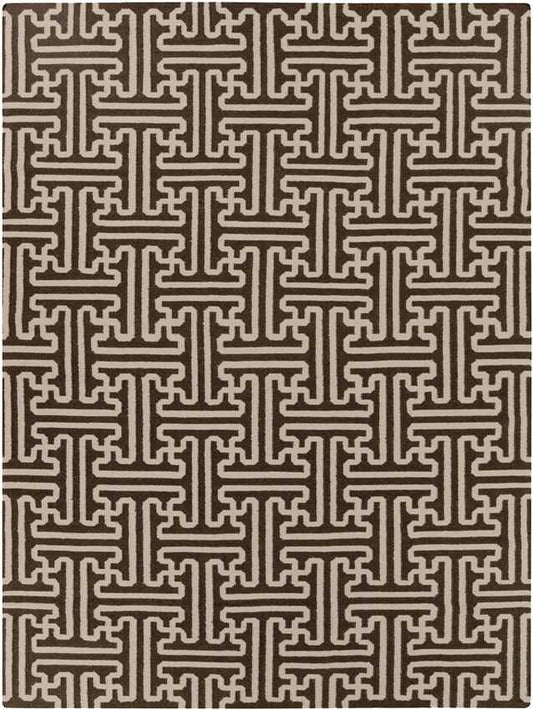 Zuiderrot Modern Brown Area Rug