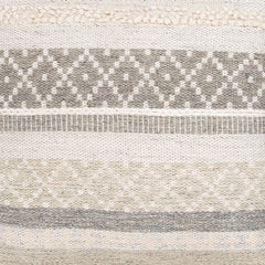 Lichtenegg Silver Gray Pouf