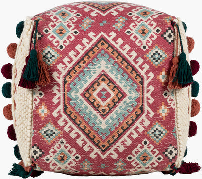 Retz Dark Red Pouf