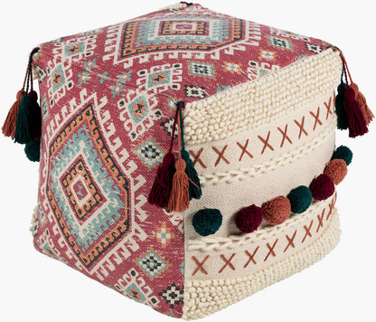 Retz Dark Red Pouf