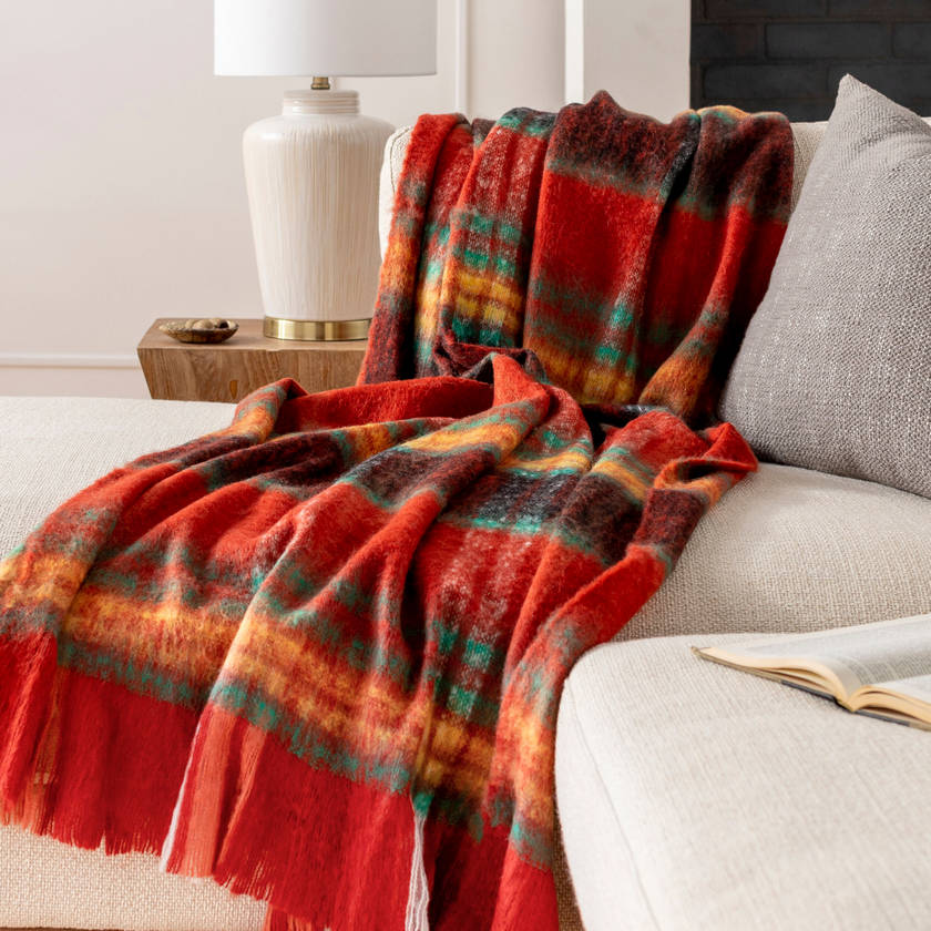 Andorf Bright Red Throw