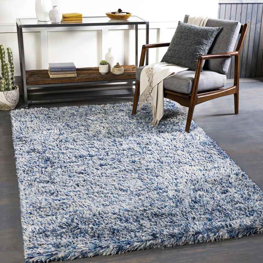 Mithat Modern Denim Area Rug
