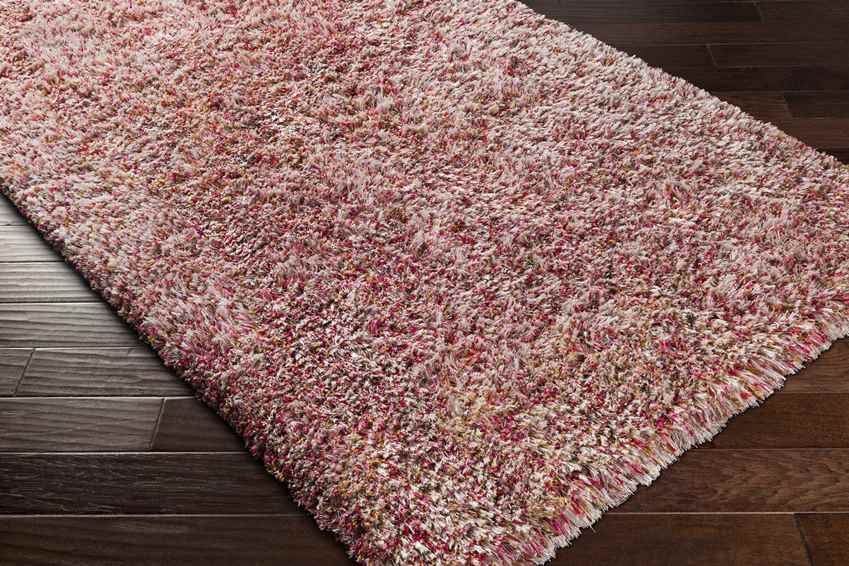 Mithat Modern Bright Pink Area Rug