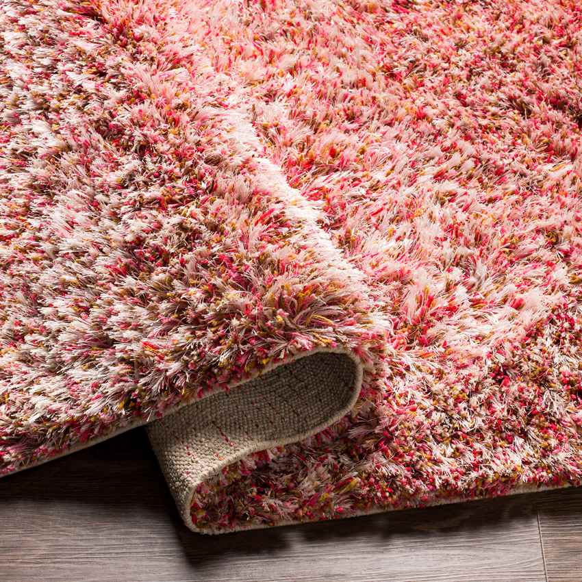 Mithat Modern Bright Pink Area Rug