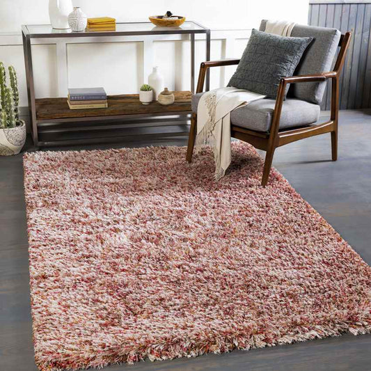 Mithat Modern Bright Pink Area Rug