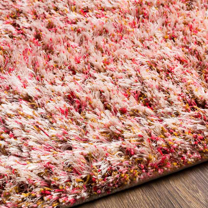 Mithat Modern Bright Pink Area Rug