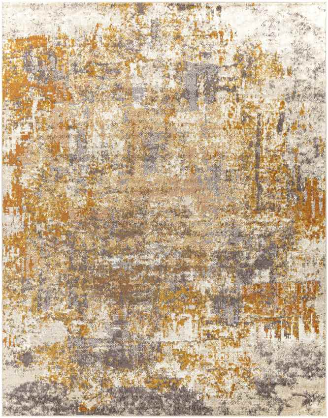 Du Quoin Modern Orange Area Rug