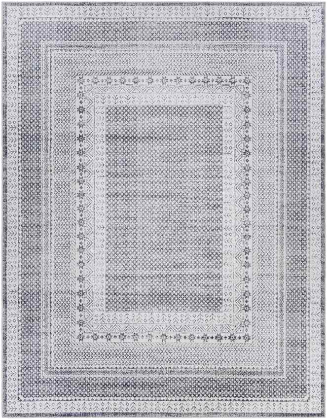 North Chicago Traditional Dark Gray Area Rug