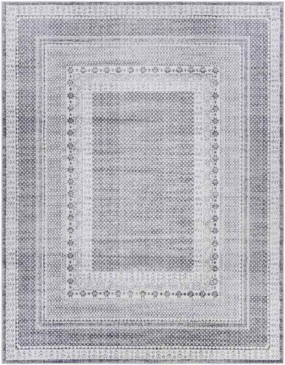 North Chicago Traditional Dark Gray Area Rug
