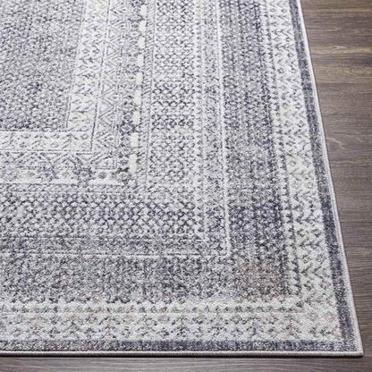 North Chicago Traditional Dark Gray Area Rug