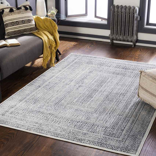 North Traditional Slate Gray Area Rug