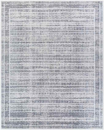 North Henderson Traditional Silver Gray Area Rug