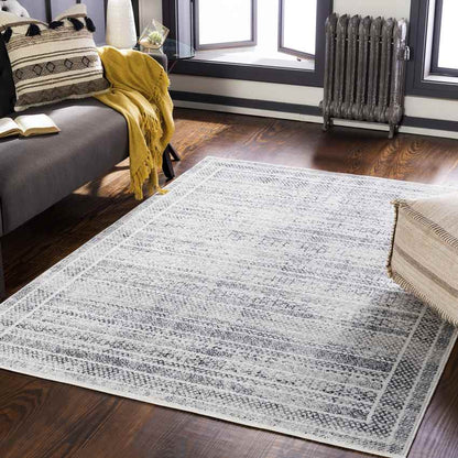 North Henderson Traditional Silver Gray Area Rug
