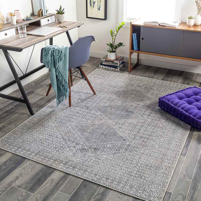 Lizton Global Light Gray Area Rug