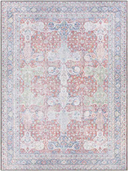 North Riverside Traditional Blush Washable Area Rug