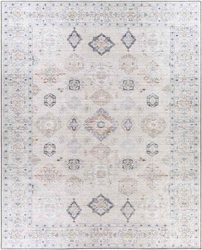 North Utica Traditional Beige Washable Area Rug