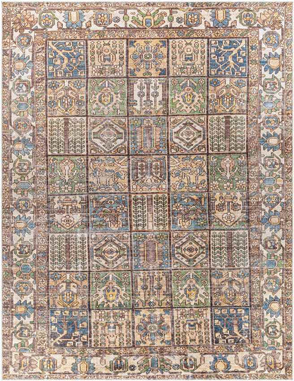 West Dundee Traditional Mocha Washable Area Rug