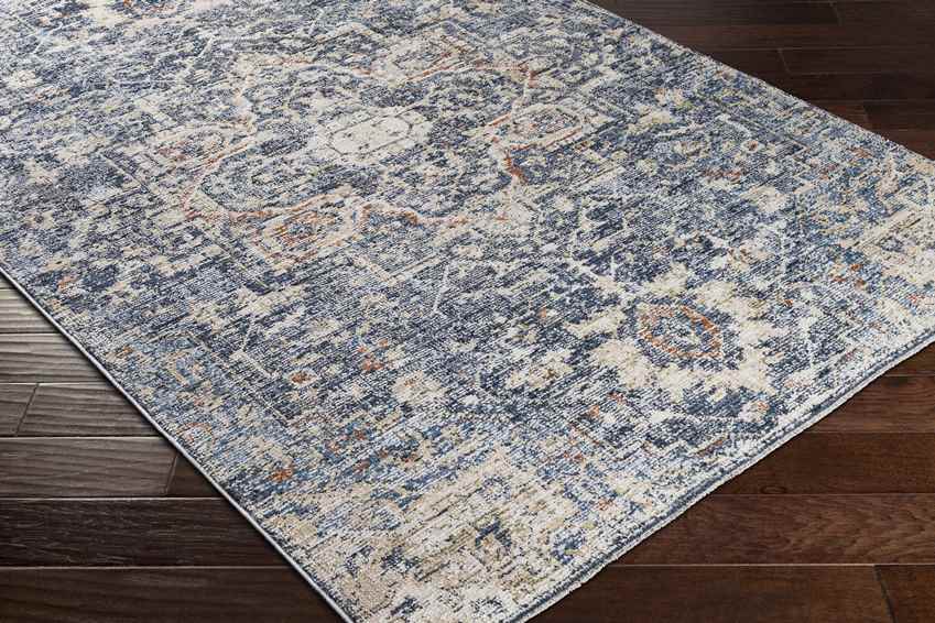 Tippecanoe Traditional Navy Area Rug