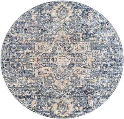 Tippecanoe Traditional Navy Area Rug