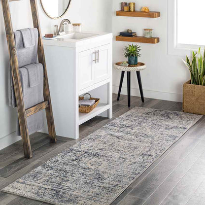Tippecanoe Traditional Navy Area Rug