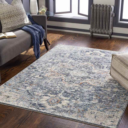 Tippecanoe Traditional Navy Area Rug
