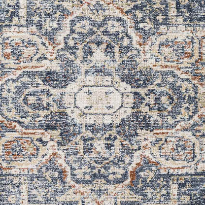 Tippecanoe Traditional Navy Area Rug