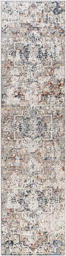 Delaware Traditional Burnt Orange Area Rug