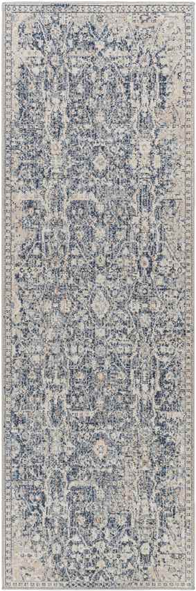 Blackford Traditional Navy Area Rug