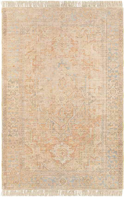 Mound Traditional Burnt Orange Area Rug