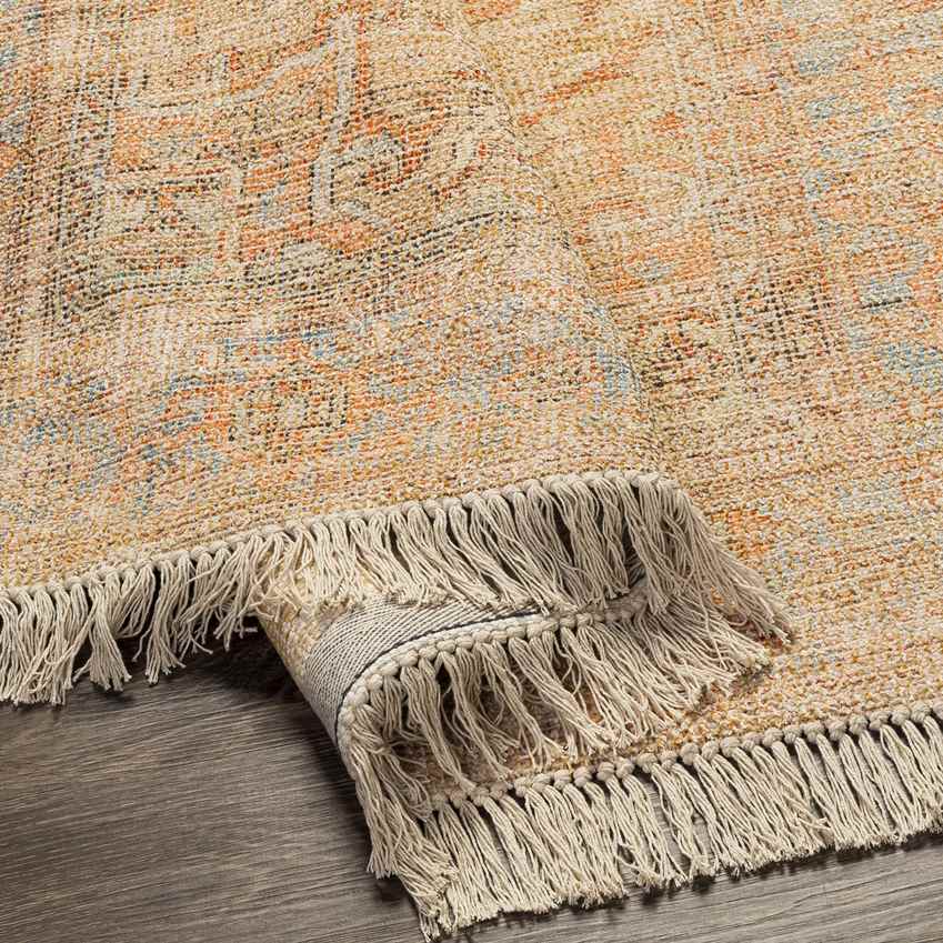 Mound Traditional Burnt Orange Area Rug