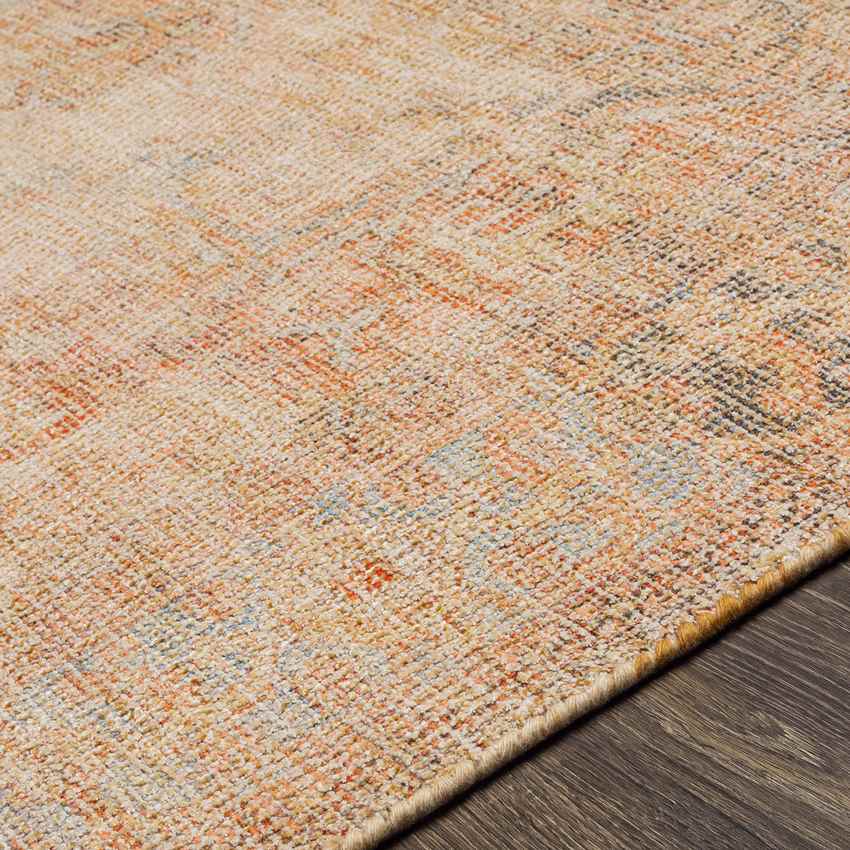 Mound Traditional Burnt Orange Area Rug