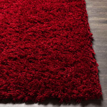 Abraham Modern Bright Red Area Rug