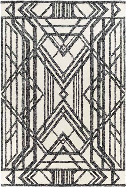 Tinley Park Modern Black Area Rug