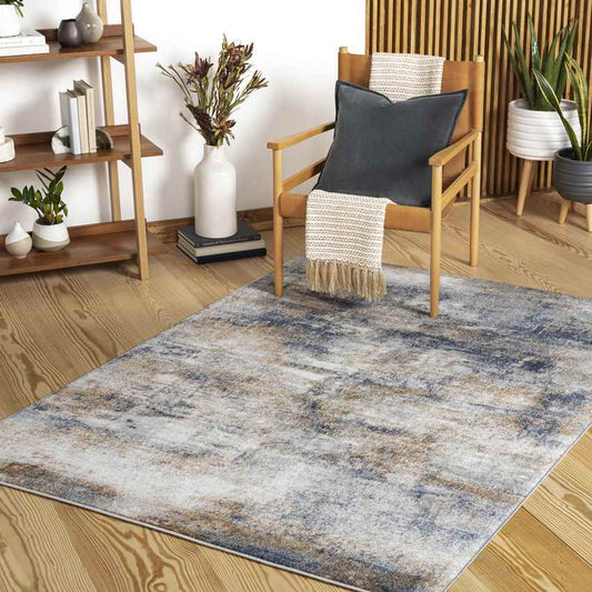 Lebo Modern Denim Area Rug
