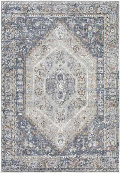 Elisa Traditional Dark Blue Area Rug