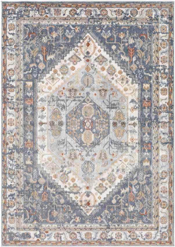 Elisa Traditional Denim Area Rug